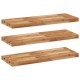 3 db olajbevonatú tömör akácfa függőpolc 80 x 30 x 4 cm