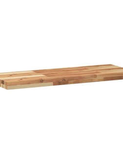 2 db olajbevonatú tömör akácfa függőpolc 100 x 30 x 4 cm