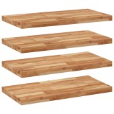 4 db olajbevonatú tömör akácfa függőpolc 100 x 40 x 4 cm 4 db olajbevonatú tömör akácfa függőpolc 100 x 40 x 4 cm