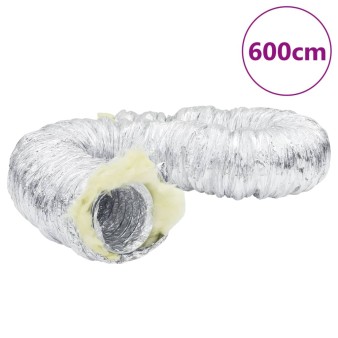 Szigetelt alumínium szellőzőcső 6 m ø12,5 cm