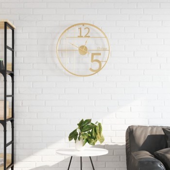 Aranyszínű vas falióra ø50 cm