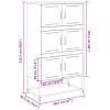 Rózsaszín acél tálalószekrény 68,5x38,5x123,5 cm