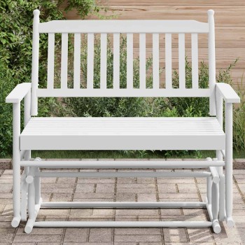 Fehér tömör nyárfa hintapad 118 x 70 x 104,5 cm