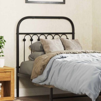 Fekete fém csere fejtámla 75 cm