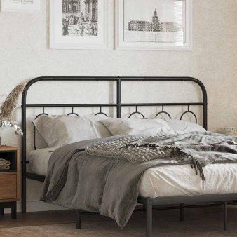 Fekete fém csere fejtámla 150 cm