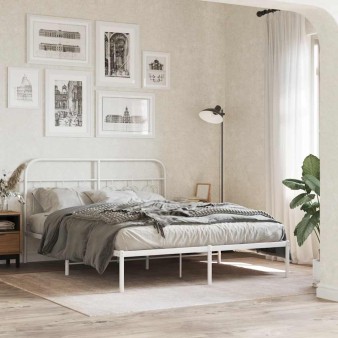 Fehér fém csere fejtámla 137 cm
