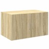 Sonoma tölgy szerelt fa tárolószekrény 70 x 42,5 x 225 cm