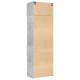 Betonszürke szerelt fa tárolószekrény 70 x 42,5 x 225 cm Betonszürke szerelt fa tárolószekrény 70 x 42,5 x 225 cm