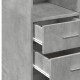 Betonszürke szerelt fa tárolószekrény 70 x 42,5 x 225 cm Betonszürke szerelt fa tárolószekrény 70 x 42,5 x 225 cm
