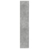 Betonszürke szerelt fa tárolószekrény 80 x 42,5 x 225 cm