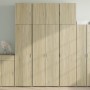 Sonoma tölgy színű szerelt fa magasszekrény 80 x 42,5 x 249 cm