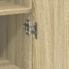 Sonoma tölgy színű szerelt fa magasszekrény 30 x 42,5 x 185 cm