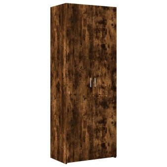 Füstös tölgy színű szerelt fa magasszekrény 70 x 42,5 x 185 cm