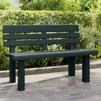 Zöld polipropilén kerti pad 110 x 52 x 71 cm