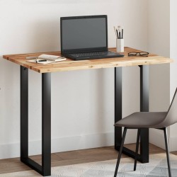 Négyszög alakú tömör akácfa asztallap 120 x 70 x 2 cm