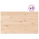 3 db tömör fenyőfa téglalap alakú asztallap 80 x 47 x 1,7 cm