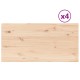 4 db tömör fenyőfa téglalap alakú asztallap 90 x 45 x 1,7 cm 4 db tömör fenyőfa téglalap alakú asztallap 90 x 45 x 1,7 cm