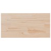 2 db tömör fenyőfa téglalap alakú asztallap 80 x 40 x 2,5 cm