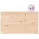 3 db tömör fenyőfa téglalap alakú asztallap 80 x 47 x 2,5 cm