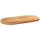 Világosbarna tömör akácfa ovális alakú asztallap 120x60x4 cm