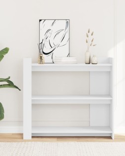 Fehér szerelt fa tálalóasztal 100 x 35 x 90 cm