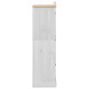 Fehér corona tömör fenyőfa ruhásszekrény 102 x 52 x 186 cm