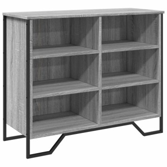 Szürke sonoma színű szerelt fa tálalószekrény 91x35,5x74,5 cm