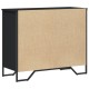 Fekete szerelt fa komód 91 x 35,5 x 74,5 cm Fekete szerelt fa komód 91 x 35,5 x 74,5 cm