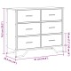 Fekete szerelt fa komód 91 x 35,5 x 74,5 cm Fekete szerelt fa komód 91 x 35,5 x 74,5 cm
