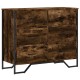 Füstös tölgy színű szerelt fa komód 91 x 35,5 x 74,5 cm Füstös tölgy színű szerelt fa komód 91 x 35,5 x 74,5 cm