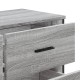 Szürke sonoma színű szerelt fa komód 91 x 35,5 x 74,5 cm Szürke sonoma színű szerelt fa komód 91 x 35,5 x 74,5 cm