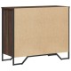 Barna tölgy színű szerelt fa komód 91 x 35,5 x 74,5 cm