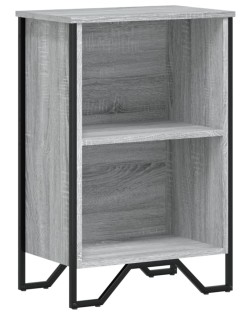 Szürke sonoma színű szerelt fa könyvespolc 50 x 31 x 74,5 cm