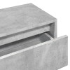 4 részes betonszürke szerelt fa előszobai bútorgarnitúra