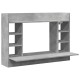 Betonszürke szerelt fa falra szerelhető íróasztal 105x48x75 cm