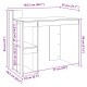 Barna tölgy színű szerelt fa irodai asztal 103,5 x 56,5 x 94 cm Barna tölgy színű szerelt fa irodai asztal 103,5 x 56,5 x 94 cm