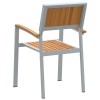 Összecsukható szék 6 pcs barna 56 x 57 x 87 cm tömör akácfa