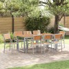 Összecsukható szék 8 pcs barna 56 x 57 x 87 cm tömör akácfa