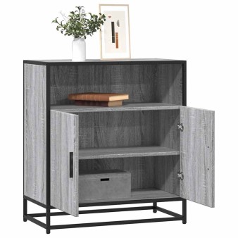 Komód szürke sonoma 68x35x76 cm gépi úton előállított fa