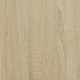 Highboard sonoma tölgy 68x35x139 cm gépelt fa és fém