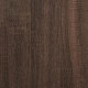 Cipőpad barna tölgy 100x40x53,5 cm gépi fa és fém