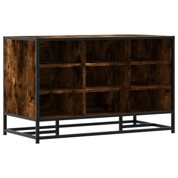Cipőpad füstölt tölgy 84x40x53,5 cm fából és fémből készült
