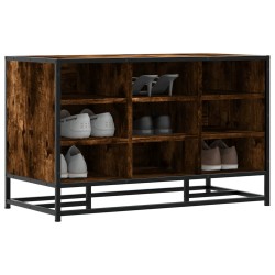 Cipőpad füstölt tölgy 84x40x53,5 cm fából és fémből készült