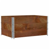 3 db barna tömör fenyőfa raklapmagasító 120 x 80 cm 3 db barna tömör fenyőfa raklapmagasító 120 x 80 cm