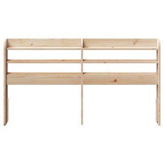 Tömör fenyőfa fejtámla polcokkal 160 cm