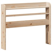 Tömör fenyőfa fejtámla polccal 75 cm