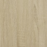 Sonoma tölgy színű szerelt fa ágykeret matrac nélkül 100x200 cm
