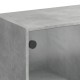 Betonszürke szerelt fa magasszekrény ajtókkal 68 x 37 x 109 cm