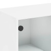 Fehér szerelt fa tálalószekrény 102 x 37 x 75,5 cm