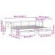Tömör fenyőfa kihúzható kanapéágy fiókkal 80x200 cm